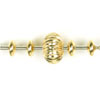 5pc Metal Bead Mix for Beading Kits: 24kt Gold