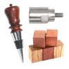 10 Bottle Stopper Starter Set in Chrome- w/ 3/4" x 16tpi chuck