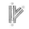45deg Premium Lateral:  6" x 6" x 6", 24 gauge