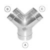 Premium Wye: 7" x 7" x 7", 20 gauge
