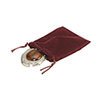 Drawstring Maroon Felt Pouch