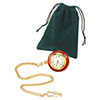 Drawstring Green Felt Pouch