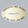 Oval Brass Coin Slot Plate