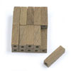 Mini E-Z Blanks 20pk Wenge: 9/16 x 9/16 x 2-1/32