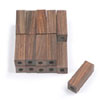 Mini E-Z Blanks 20pk Indian Rosewood: 9/16 x 9/16 x 2-1/32