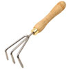 Stainless Steel Gardening Three Tooth Rake Kit