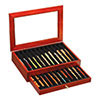 24 Pen Rosewood Pen Display Case