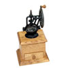 Cast Bronzed Coffee Grinder Mechanism: 3"x4"x6" high