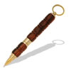Four Function Security Key Chain Kit with Secret Compartment in 24kt Gold