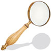 Round Antique 24kt Gold Magnifier Kit with 4" lens