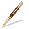 Majestic Squire 22kt 2-micron Gold & Rhodium Ballpoint Twist Pen Kit