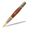 Majestic Squire 22kt 2-micron Gold & Black TN Ballpoint Twist Pen Kit