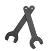 Morse Taper Maxi-Mandrel: 2 Open 7/8" wrenches to close collet on Maxi Mandrel