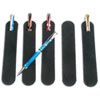 Black Suede textured pen sleeves: Pack of 30