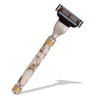 Majestic Mach3&reg; Chrome & Gold TN Razor Handle Kit