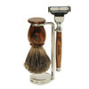 Standard Shaving Starter Set with Cocobolo Blanks