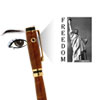 Statue of Liberty Image in 24kt Gold Plate for Stanhope Microviewer