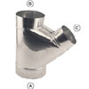 5" x 5" x 4" Economy 45deg lateral - 26 gauge