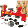 Lathe Turners&rsquo; Combo Starter Pack with Turncrafter Pro Variable Speed Midi Lathe