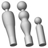 Little People Duplicating Templates: Set of 3