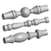 Candle Holder Spindle Duplicating Templates: Set of 3