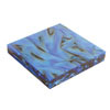 Large Acrylic 3/4 by 5 by 5 Turning Square in Dark Blue & Black Aquapearl