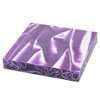 Large Acrylic 3/4 by 5 by 5 Turning Square in Purple & Lavender Lava Bright