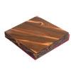 Large Acrylic 3/4 by 5 by 5 Turning Square in Copper with Gold Thread Lava Bright