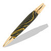 Ebonite Dark Green & Yellow 3/4 x 5   Pen Blank