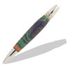 Ebonite Green, Orange & Blue 3/4 x 5   Pen Blank