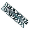 Zebra Stripe Animal Skin Pen Blank Bar: 1-3/8