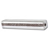 Embossed Dark Brown Leather 8mm Pen Blank