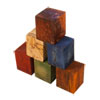 6pc Combo Stabilized Spalted Maple Burl Bottle Stoppers