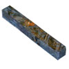Stabilized Blue Maple Burl 3/4" x 3/4" x 5" Pen Blank
