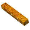 Stabilized Colored Yellow Box Elder 3/4" x 3/4" x 5" Pen Blank