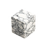 Tru Stone White Marble 1-1/2" x 1-1/2" x 1-3/4" Bottle Stopper Blank