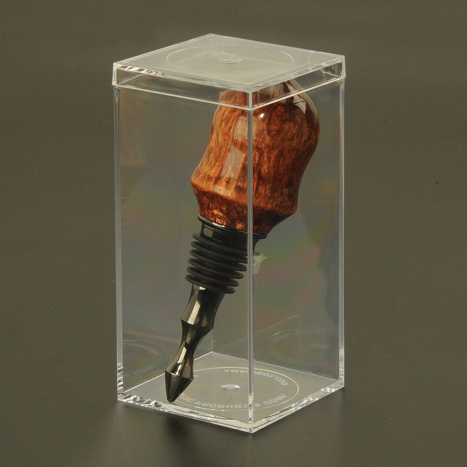 Clear Bottle Stopper Display Box at Penn State Industries