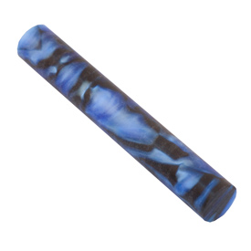 Aquapearl Deep Blue & Black 3/4" x 3/4" x 5" Pen Blank