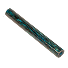 Aquapearl Blue Green Pearl Pre-Drilled 5/8"dia x 5" Pen Blank