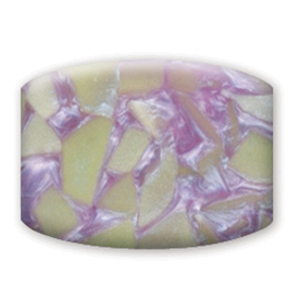 Rectangular Charisma&trade; Beads for Beading Kits: Pink and Ivory Crush - Set of 20