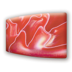Cone Charisma&trade; Beads for Beading Kits: Red and White Swirl - Set of 2