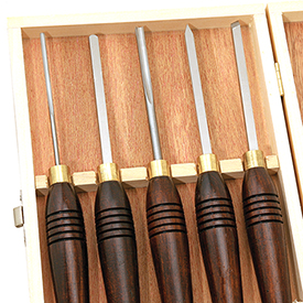 Set of 5 Mini  Benjamin's Best HSS Lathe Chisel Set