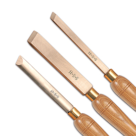 Set of 3 Benjamin's Best HSS Skew Chisels