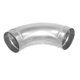 90deg Premium Long Radius Elbow: 4" Dia, 20 gauge