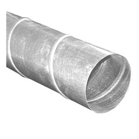 Premium Heavy Duty Spiral Pipe: 5" dia, 24 gauge