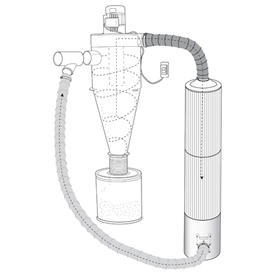5" Premium Lateral Re-circulating Cleanout System