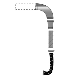 Premium End-Run Drops: 6" main to 4" drop