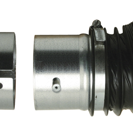 Premium Metal Quick Disconnect System: 6" Male/hose adapter