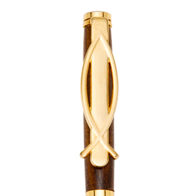 Christian Clip in 24kt Gold for Slimline & Comfort Pens & Pencils
