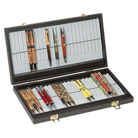 48 Pen Display Case with Lid: Thinner Pens